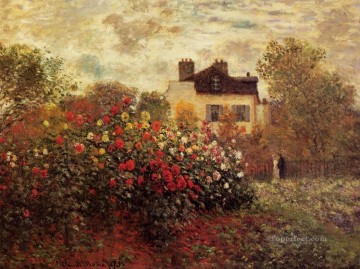  Argenteuil Pintura al %C3%B3leo - El jardín de Argenteuil también conocido como Las dalias Claude Monet